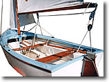 Noreh was a fibreglass (hull & deck), sailing dinghy.